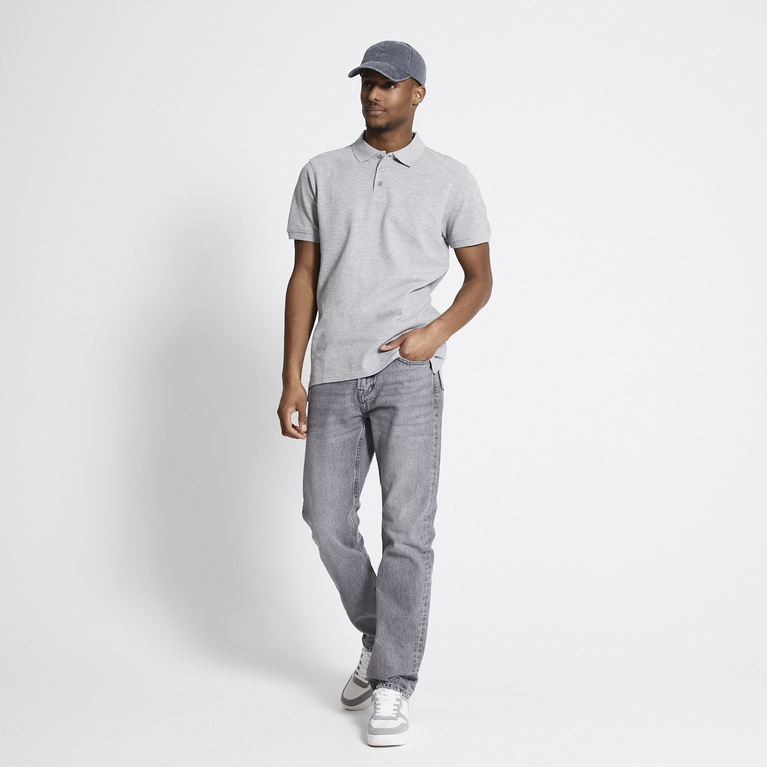 Polo shirt "Alan" Grey Melange